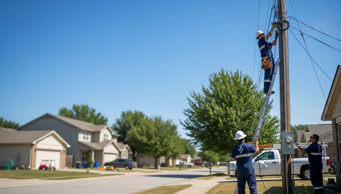 Residential electrician providing installation services in Locust Grove, OK